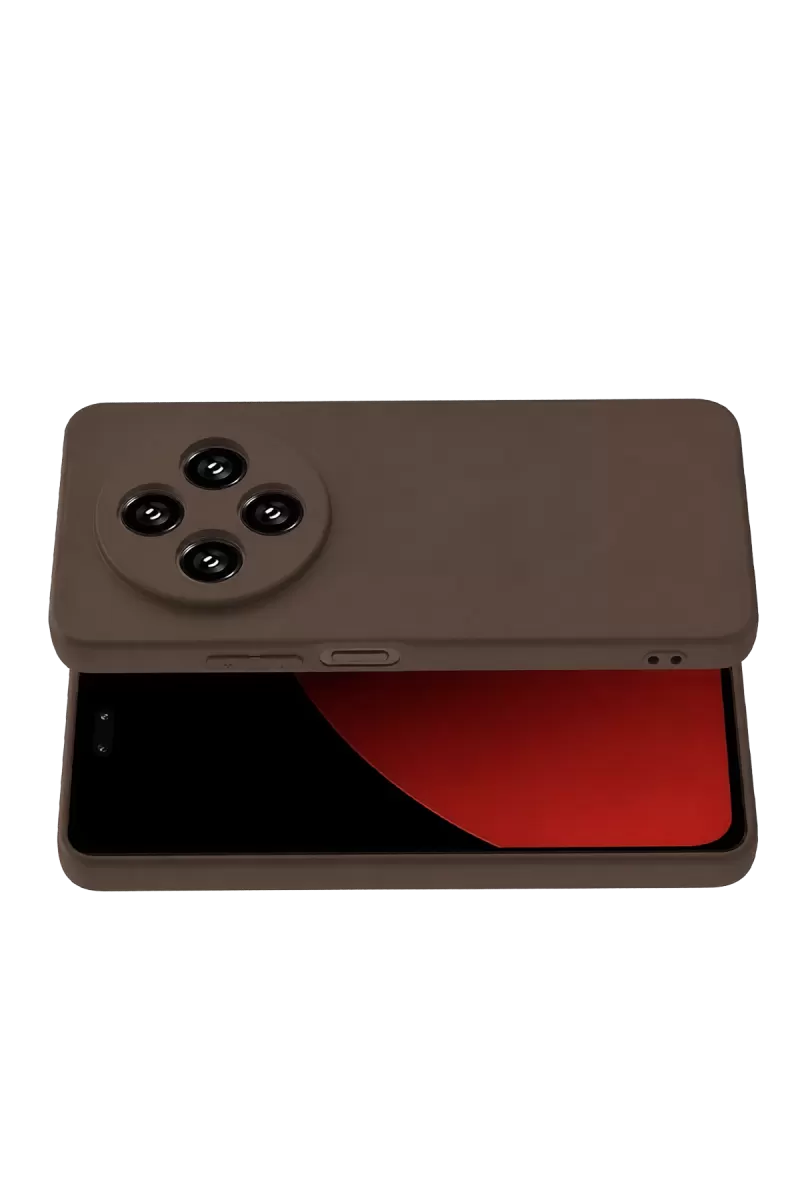 Newface Xiaomi Redmi 14C Kılıf First Silikon - Kahverengi