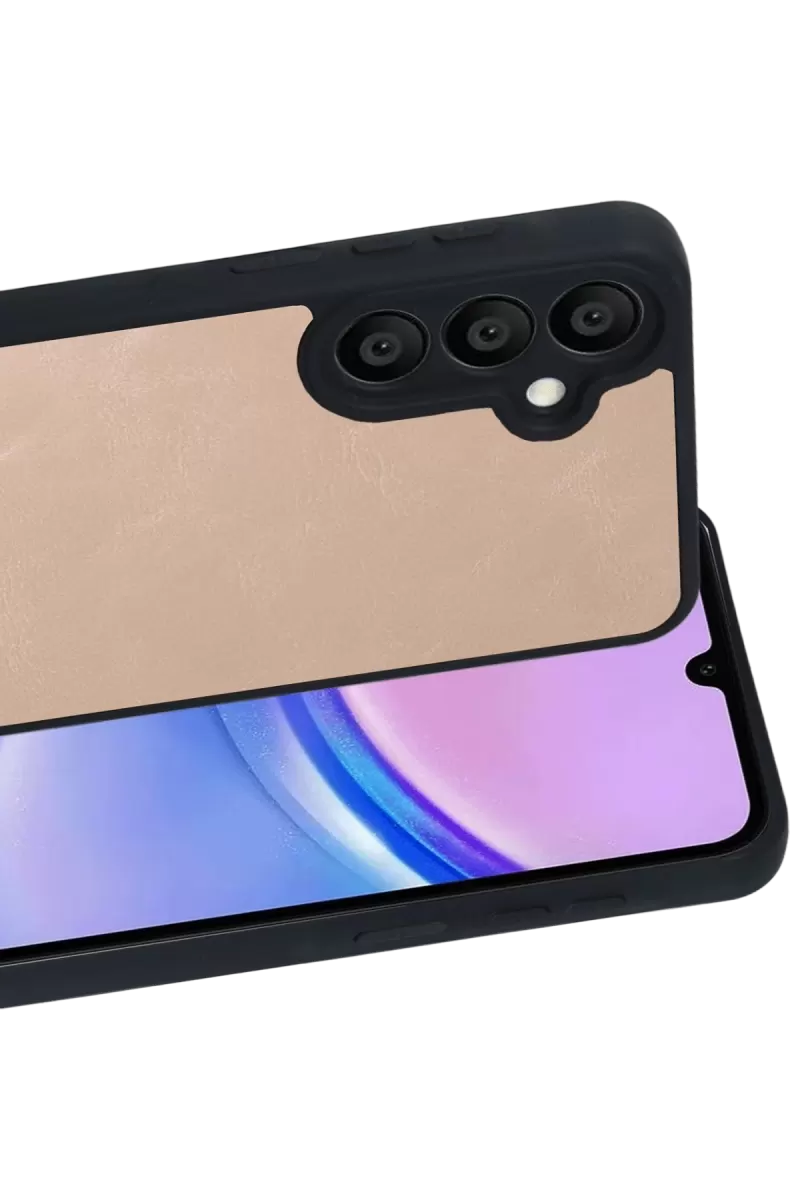 Newface Samsung Galaxy A37 5G Aras Deri Kapak - Pudra