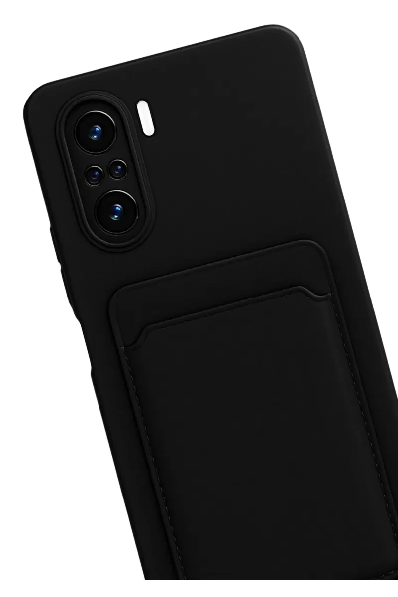 Newface Xiaomi Mi 11i Kılıf Kelvin Kartvizitli Silikon - Siyah