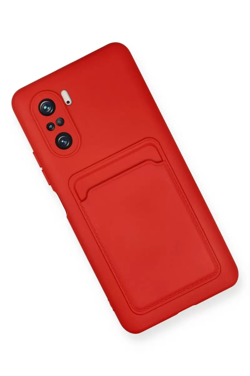 Newface Xiaomi Mi 11i Kılıf Kelvin Kartvizitli Silikon - Kırmızı