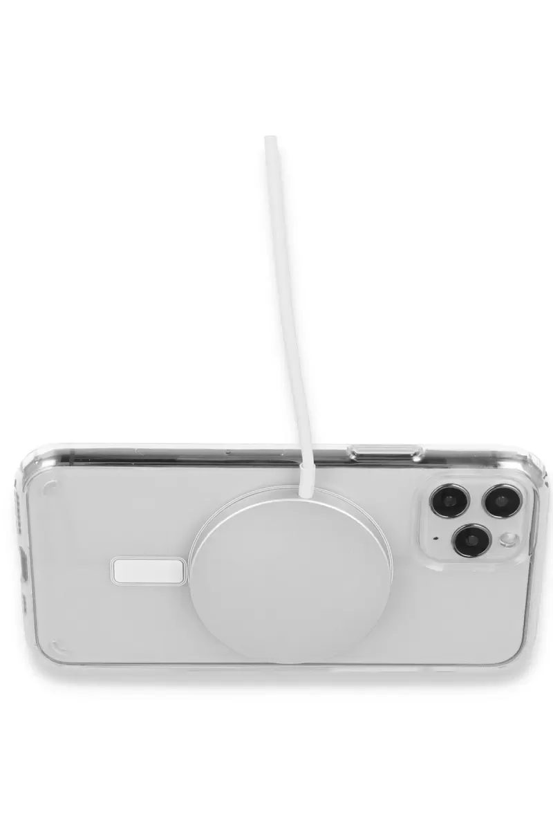 Newface Apple iPhone 16 Pro Max Kılıf Pc Real Magsafe Kapak - Şeffaf