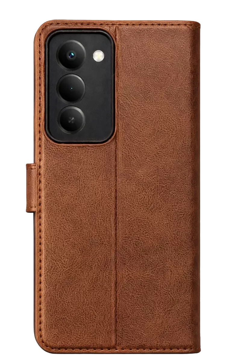 Newface Xiaomi Redmi 15 5G Trend S Plus Kapaklı Kılıf - Taba