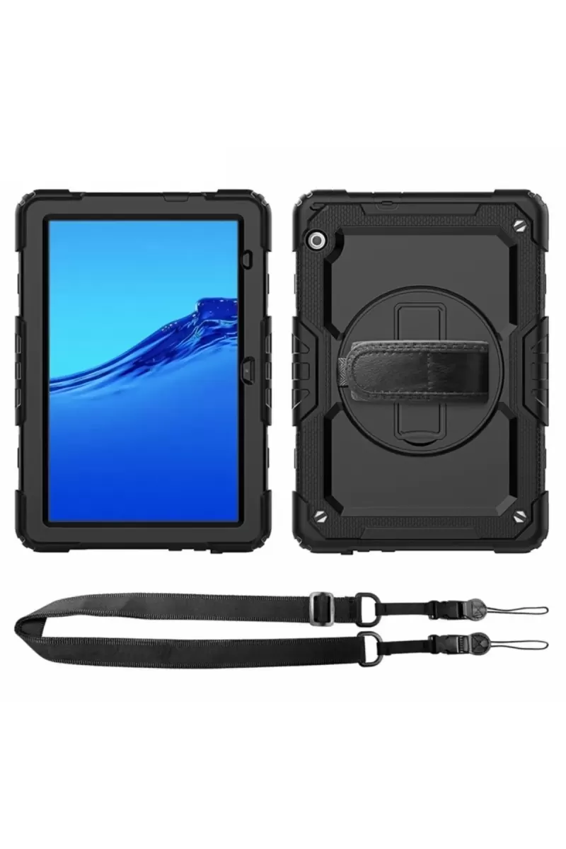 Newface Lenovo Tab M10 TB311FU Kılıf Amazing Tablet Kapak - Siyah