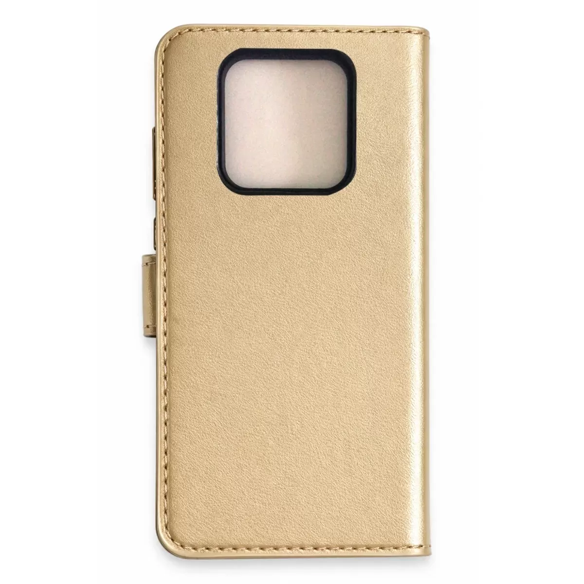 Newface Tecno Camon 16 Prime Trend S Plus Kapaklı Kılıf - Gold