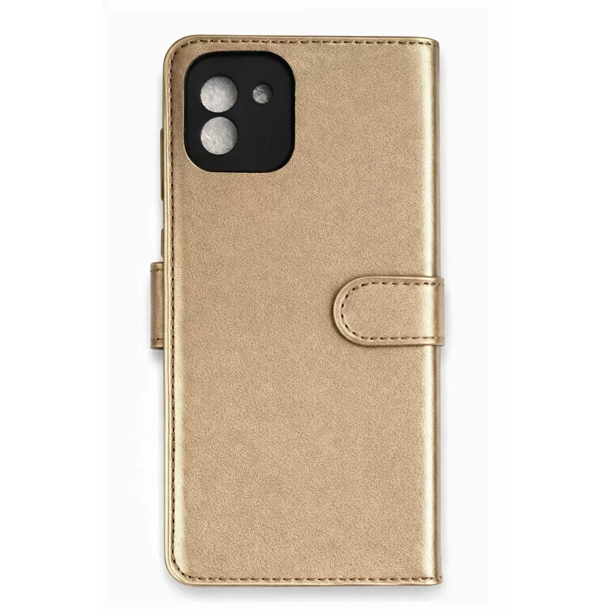 Newface Samsung Galaxy A03 Kılıf Trend S Plus Kapaklı Kılıf - Gold