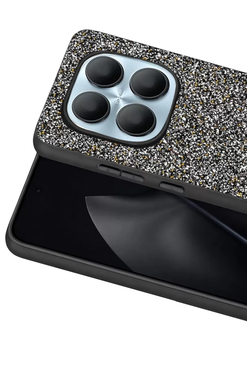 Onegif Xiaomi Redmi Note 15 Pro 4G Bright Simli Kapak - Gold