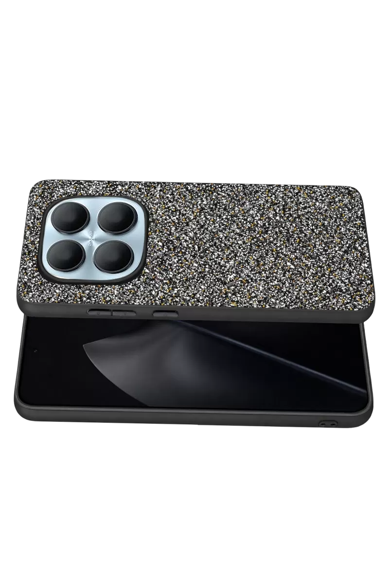 Onegif Xiaomi Redmi Note 15 Pro 5G Bright Simli Kapak - Gold