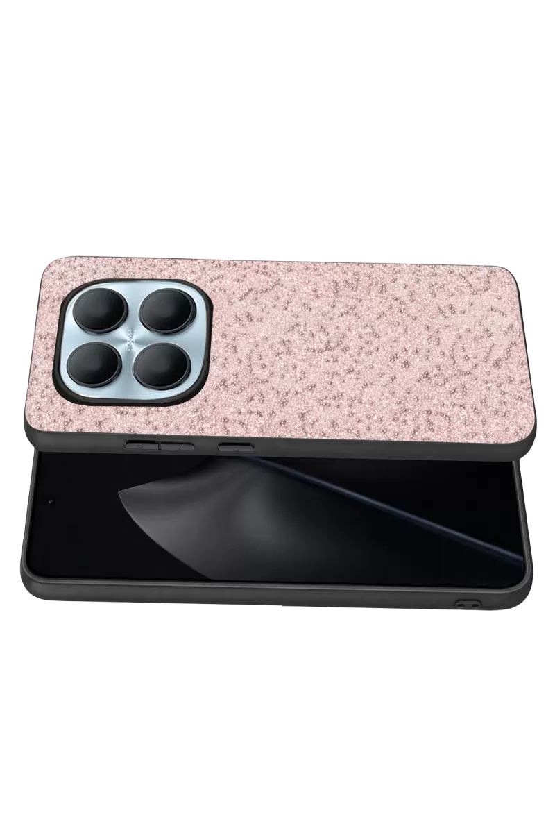 Onegif Xiaomi Redmi Note 15 Pro 5G Bright Simli Kapak - Pembe