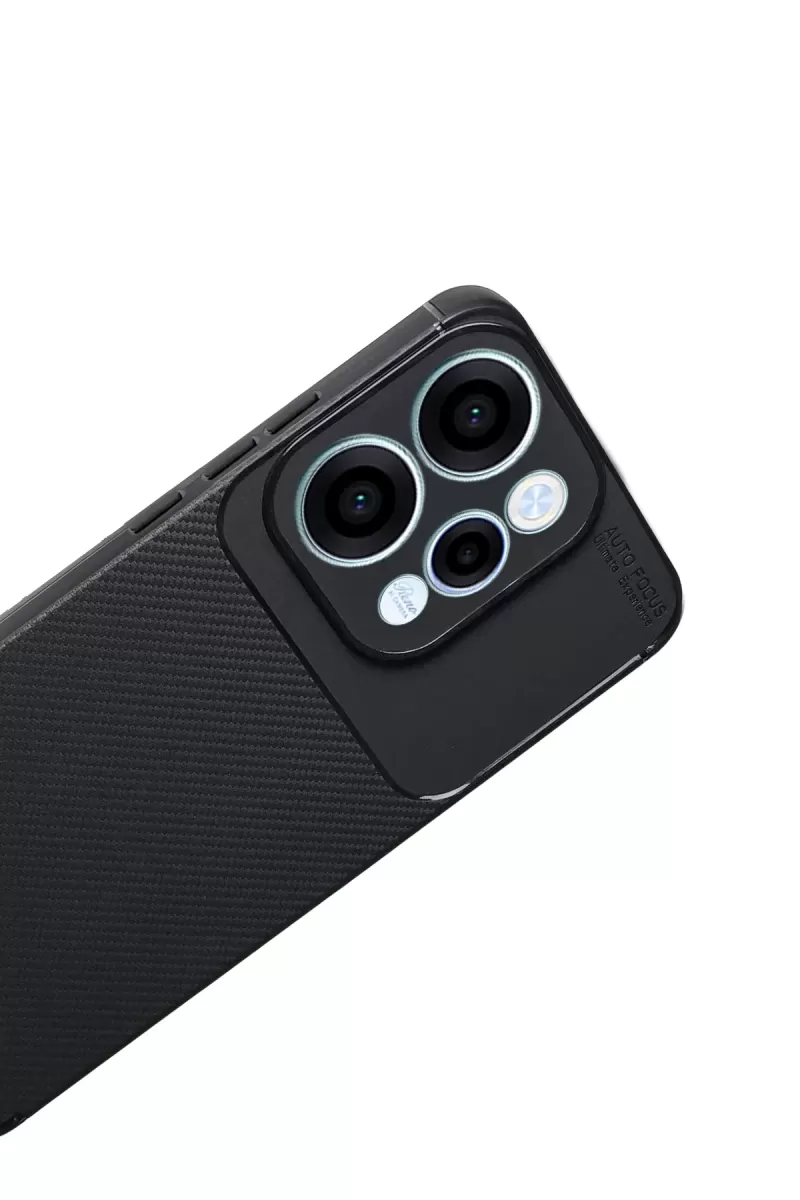 Newface Oppo Reno 15 Auto Focus Karbon Kapak - Siyah