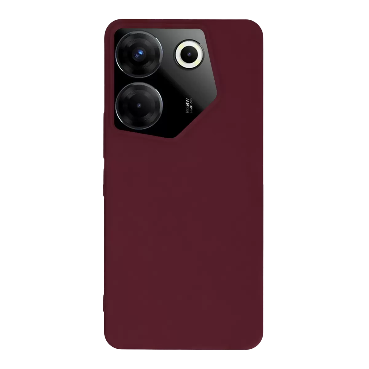 Newface Tecno Camon 20 Pro 5G Kılıf First Silikon - Bordo