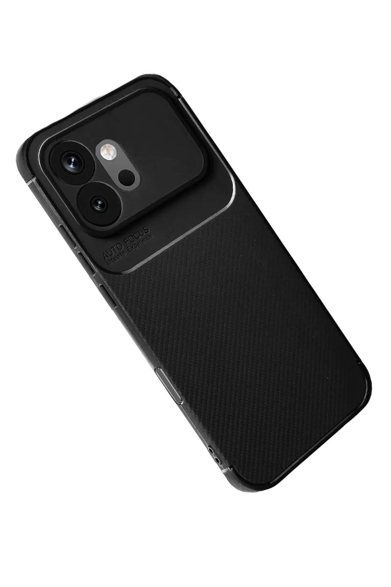Newface Huawei Honor 600 Auto Focus Karbon Kapak - Siyah