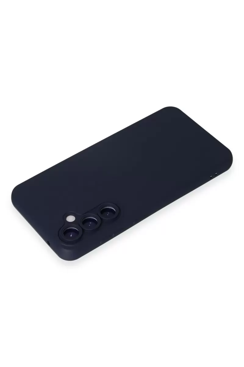Newface Samsung Galaxy S24 Kılıf Nano içi Kadife Silikon - Lacivert