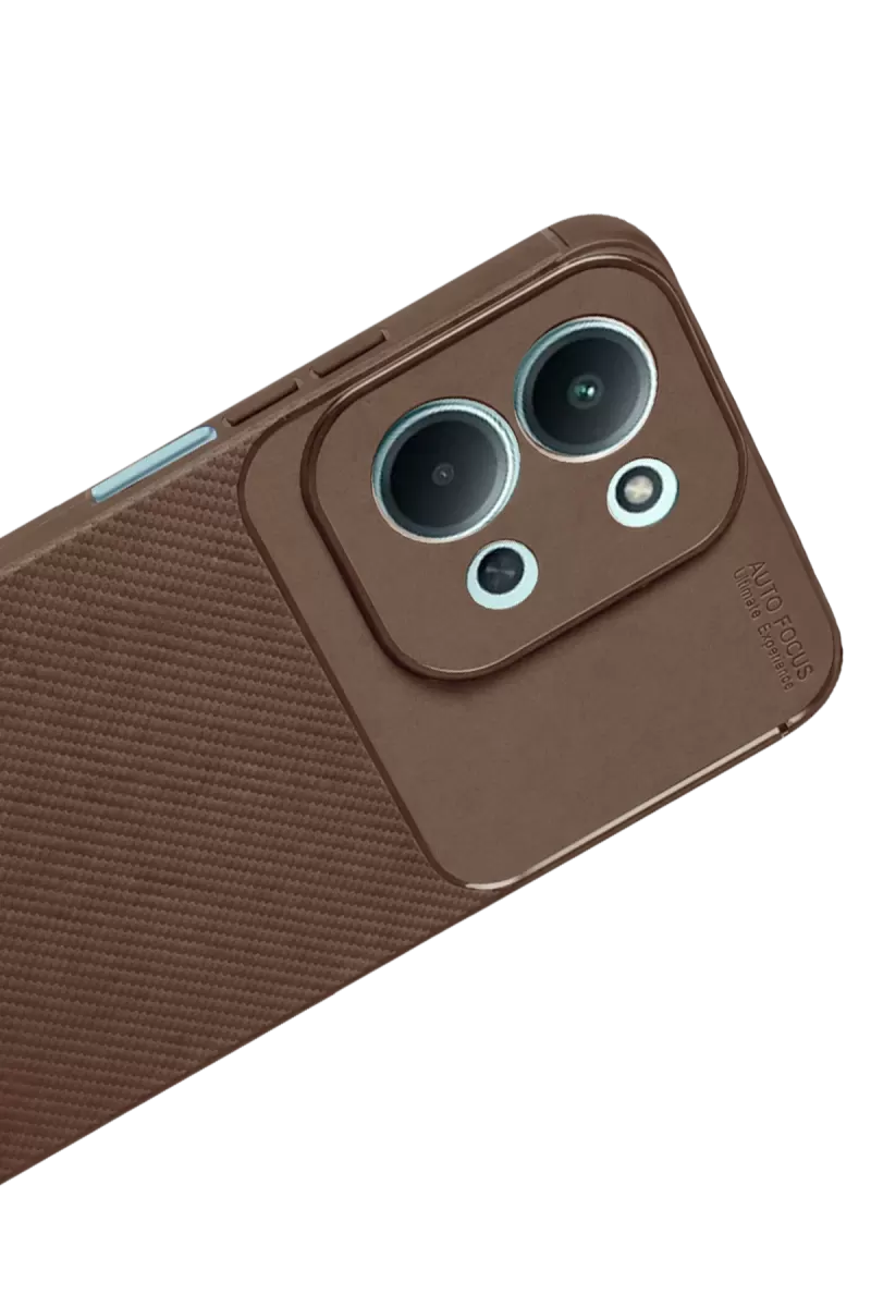 Newface Xiaomi Redmi 15C 5G Auto Focus Karbon Kapak - Kahverengi