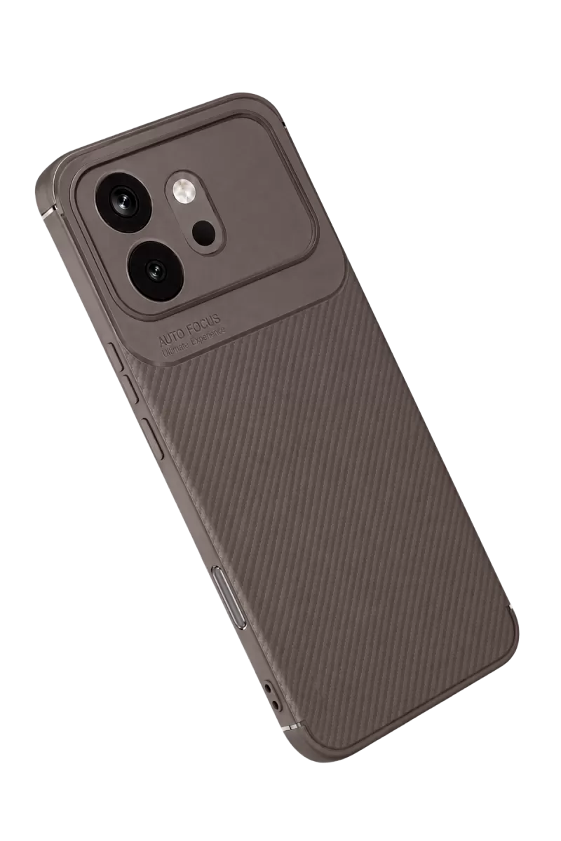 Newface Huawei Honor 600 Auto Focus Karbon Kapak - Gri