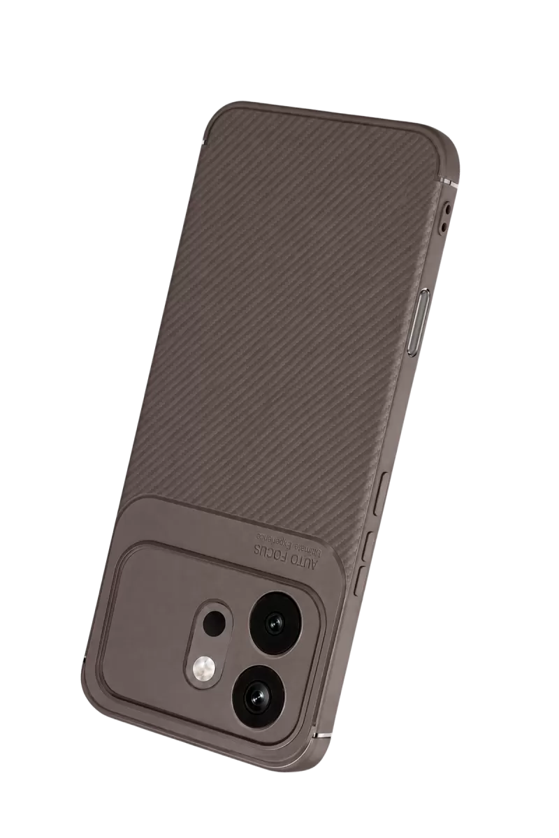Newface Huawei Honor 600 Auto Focus Karbon Kapak - Gri