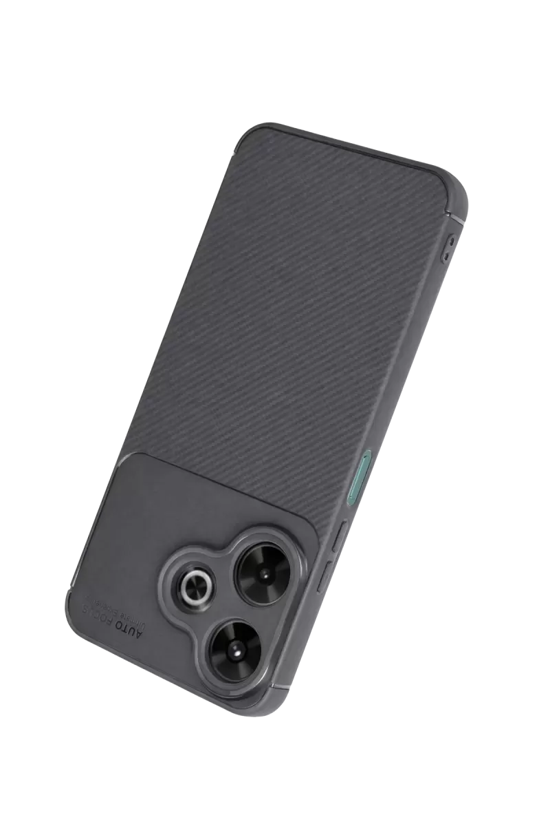 Newface Xiaomi Redmi 13 4G Kılıf Auto Focus Karbon Kapak - Gri