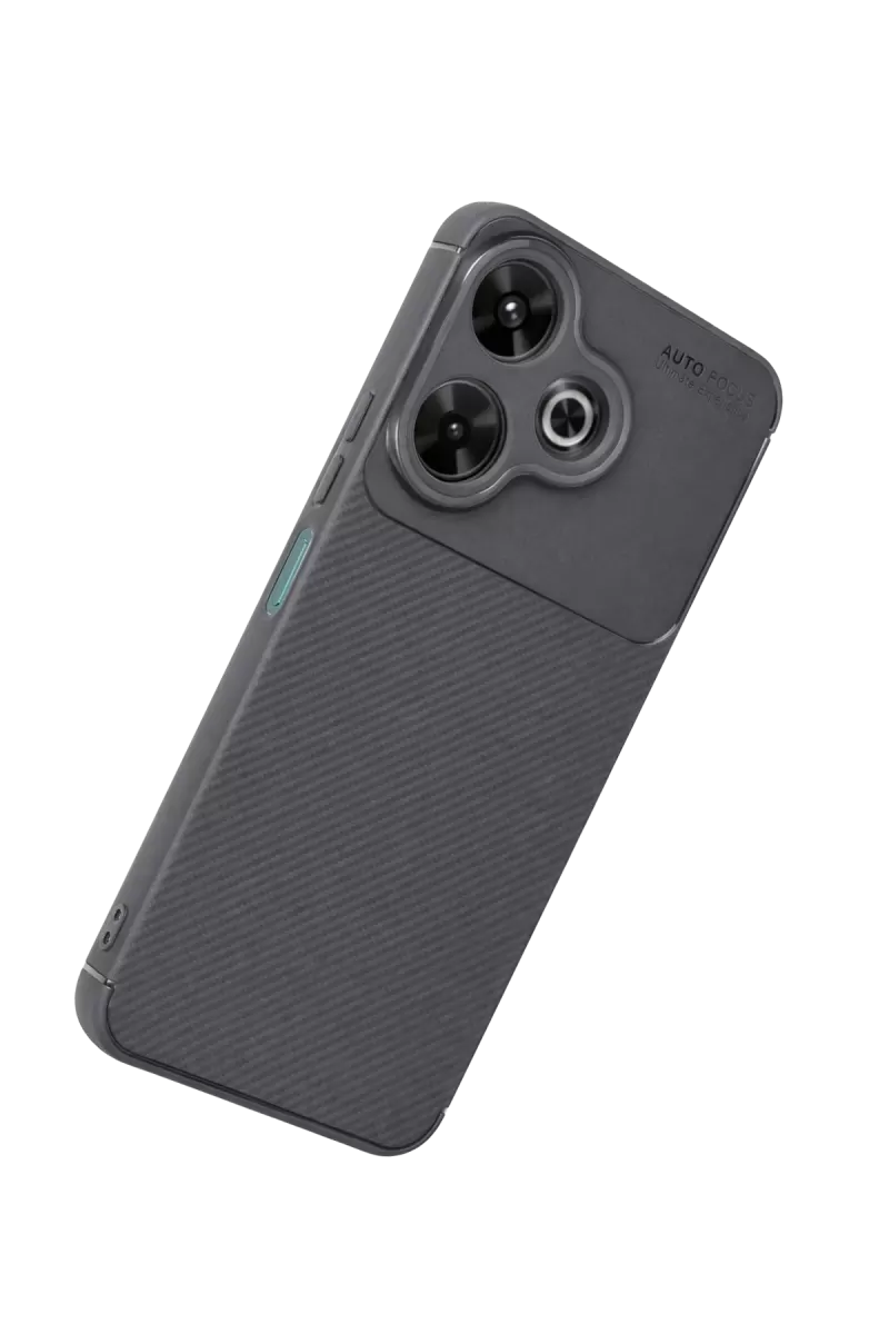 Newface Xiaomi Redmi 13 4G Kılıf Auto Focus Karbon Kapak - Gri