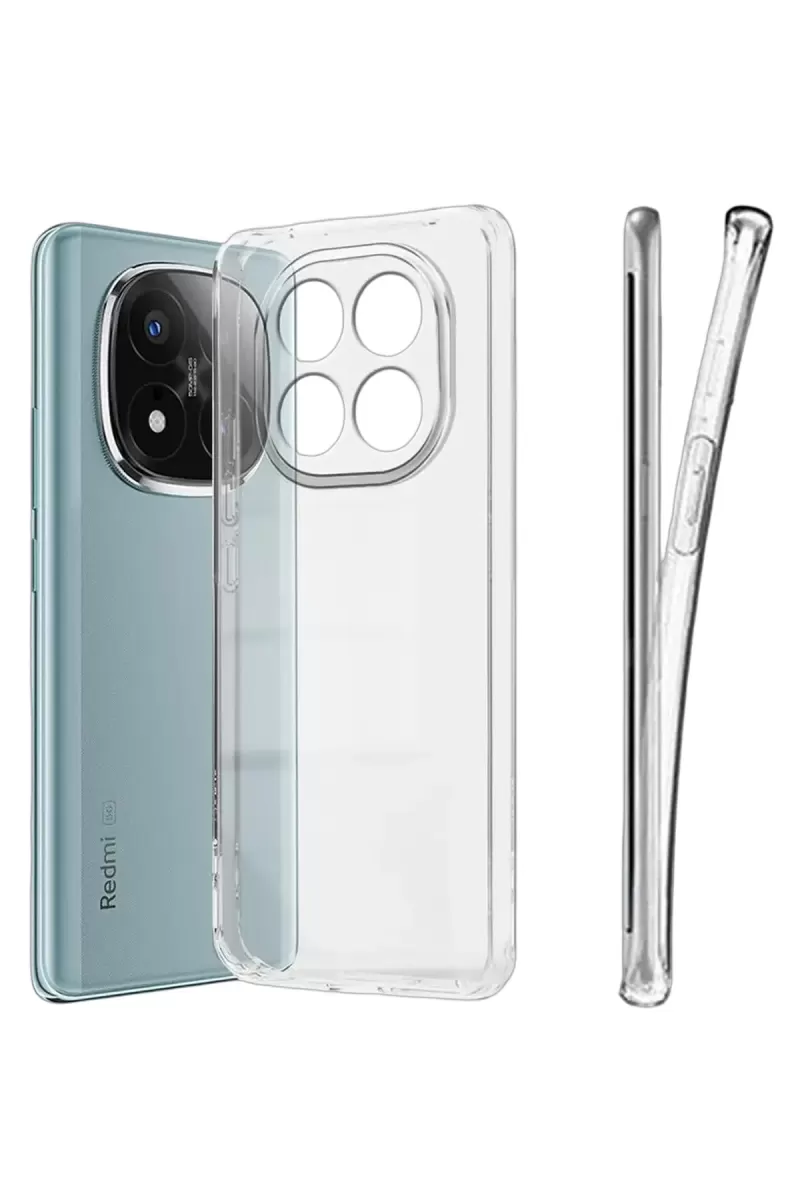 Newface Xiaomi Redmi Note 15 Pro 4G Lüx Şeffaf Silikon - Şeffaf