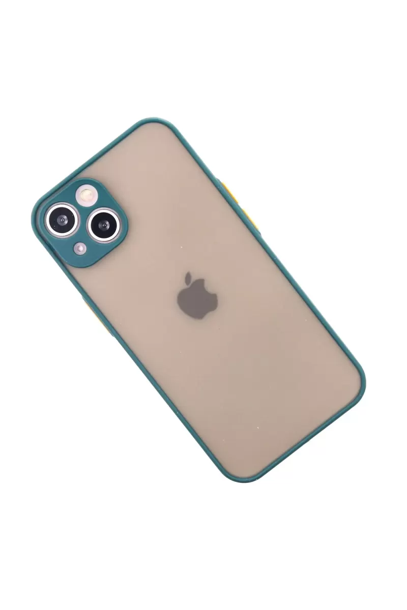 Newface Apple iPhone 13 Mini Kılıf Montreal Silikon Kapak - Yeşil