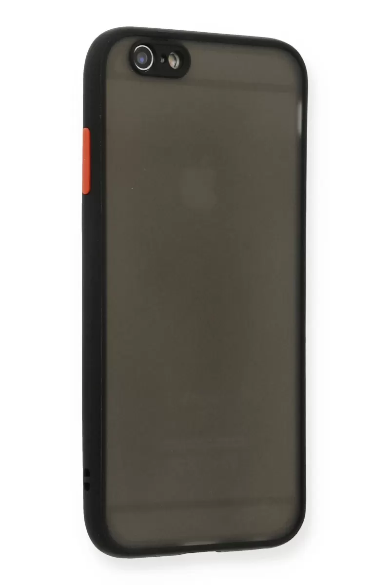 Newface Apple iPhone 6 Kılıf Montreal Silikon Kapak - Siyah