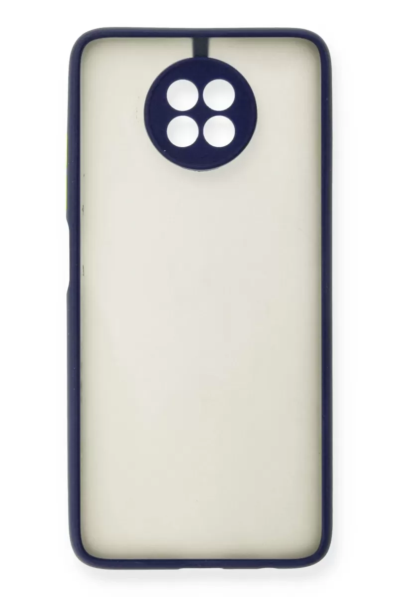 Newface Xiaomi Redmi Note 9 5G Kılıf Montreal Silikon Kapak - Lacivert
