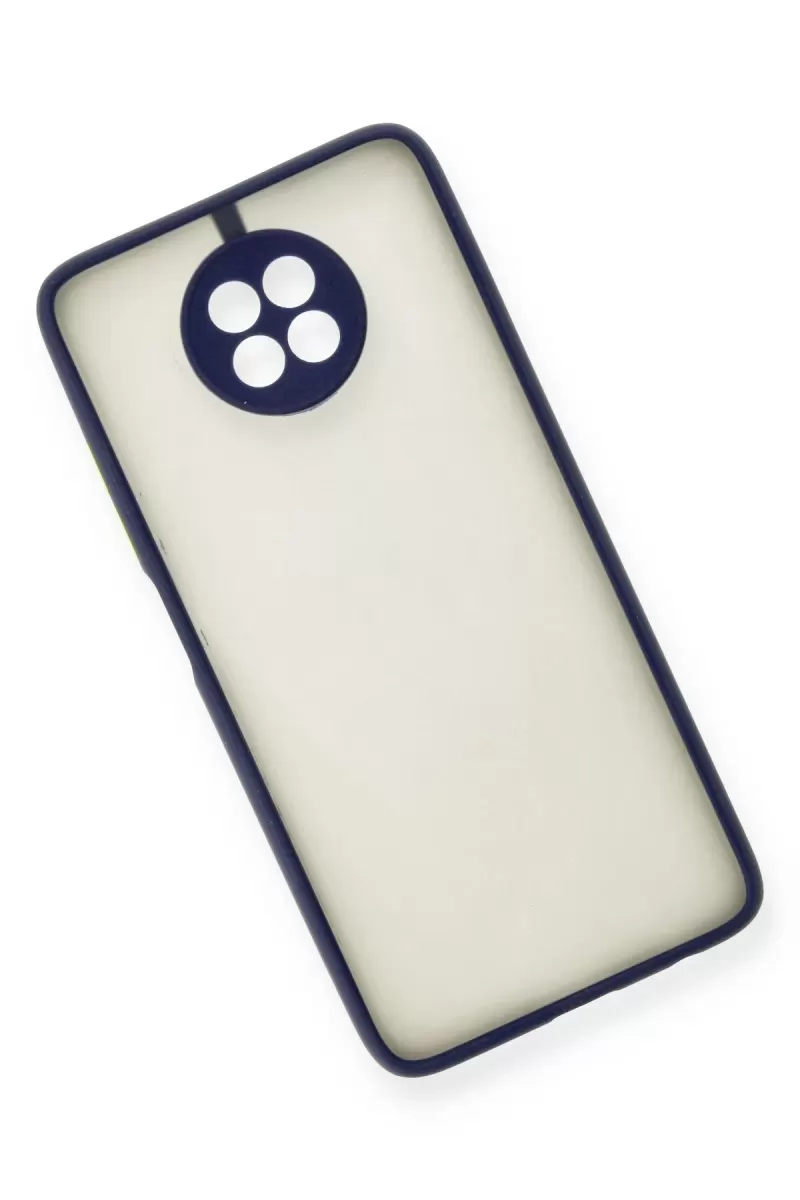Newface Xiaomi Redmi Note 9 5G Kılıf Montreal Silikon Kapak - Lacivert