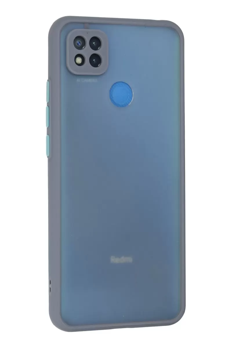 Newface Xiaomi Redmi 9C Kılıf Montreal Silikon Kapak - Gri