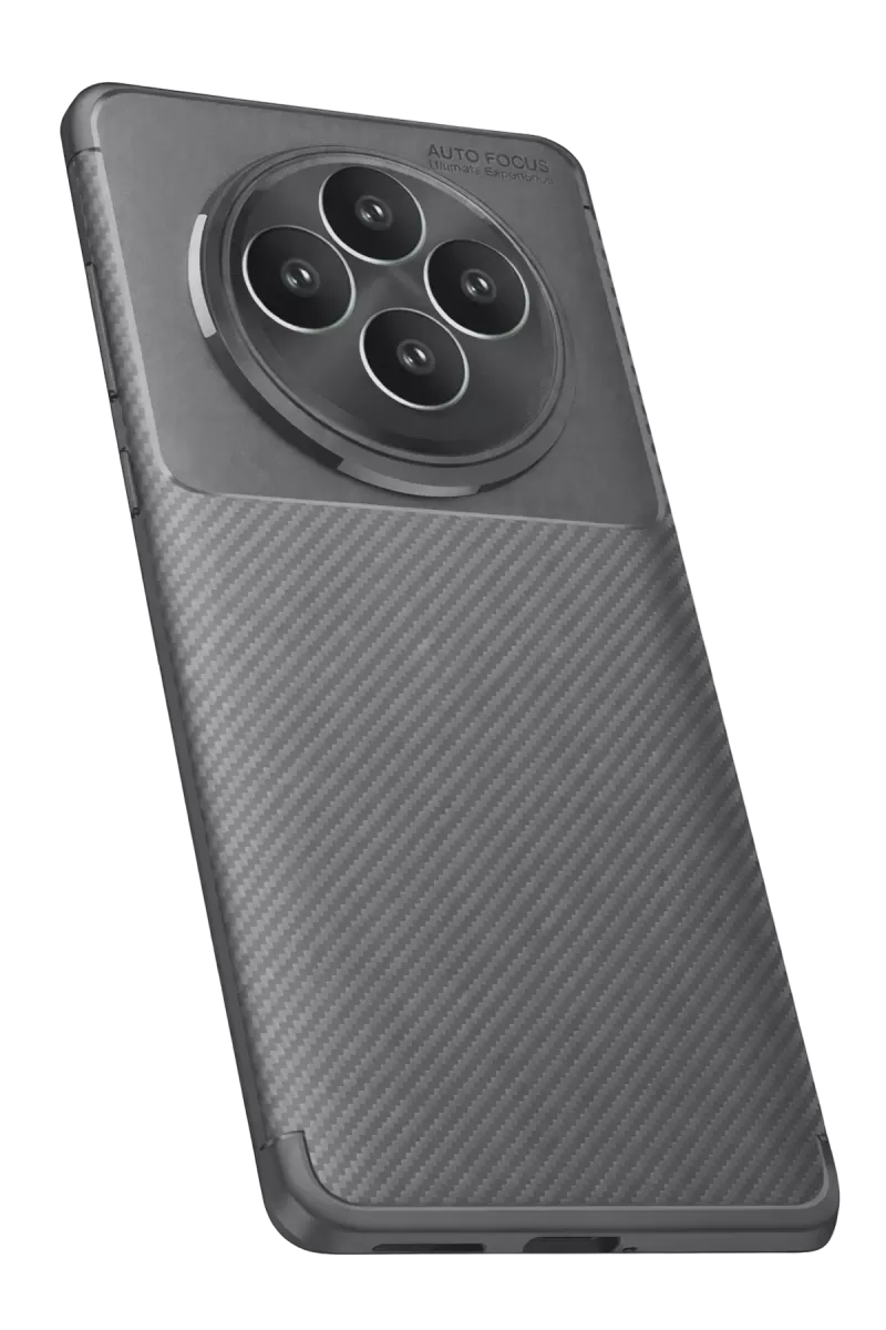 Newface Oppo Reno 11 FS Kılıf Auto Focus Karbon Kapak - Gri