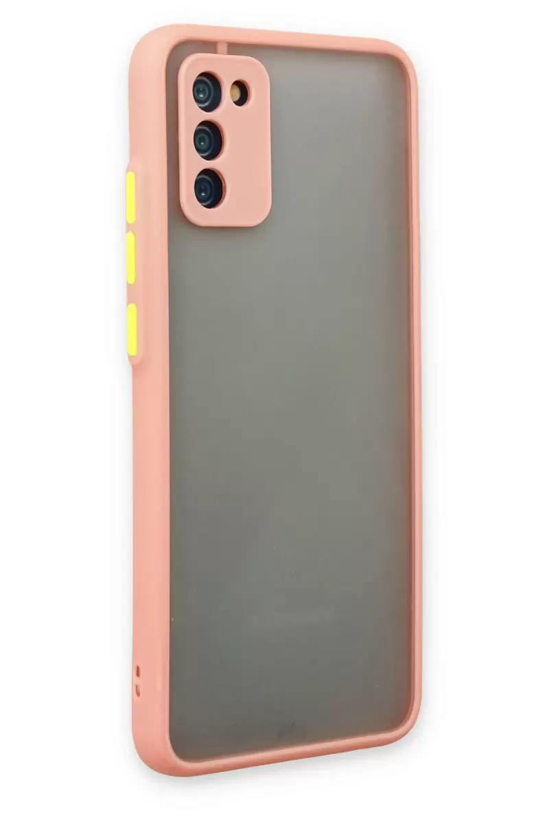 Newface Samsung Galaxy A02S Kılıf Montreal Silikon Kapak - Pembe