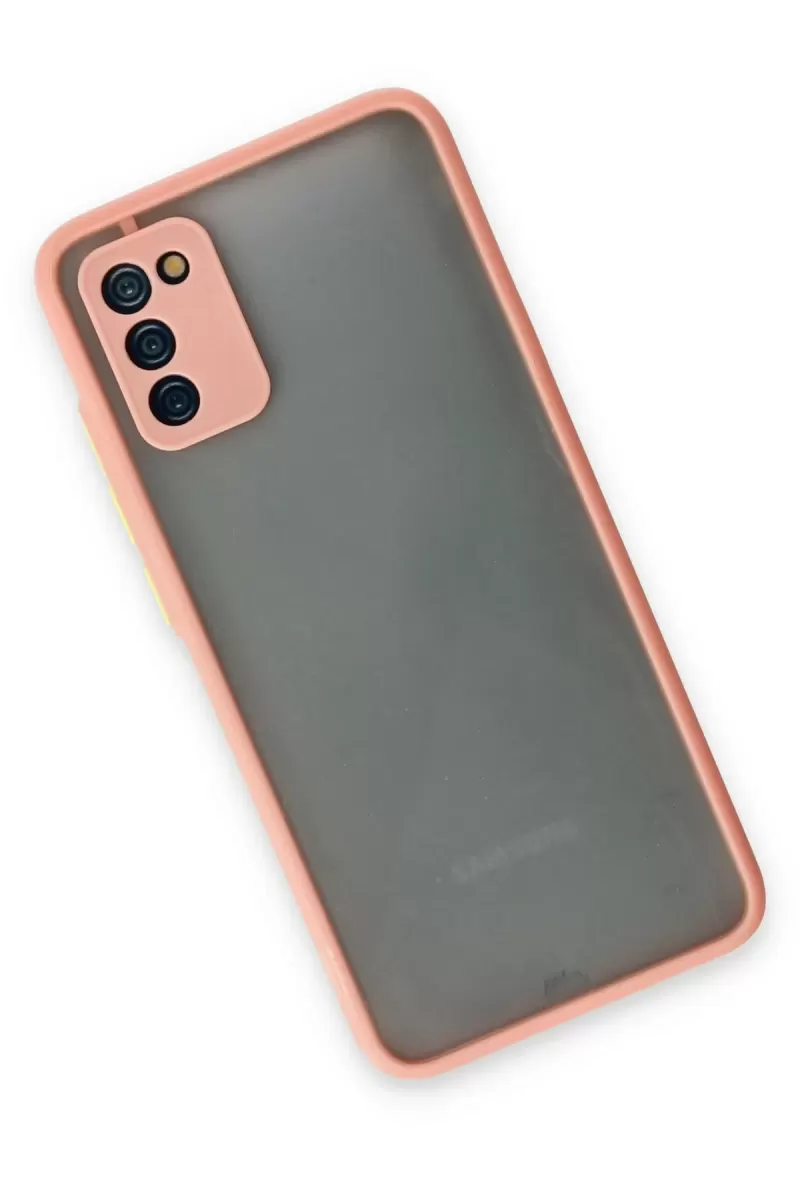 Newface Samsung Galaxy A02S Kılıf Montreal Silikon Kapak - Pembe