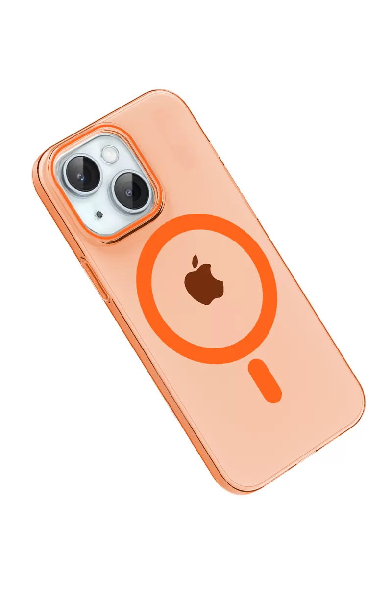 Joko Apple iPhone 15 PC Blank Magsafe Kapak - Turuncu