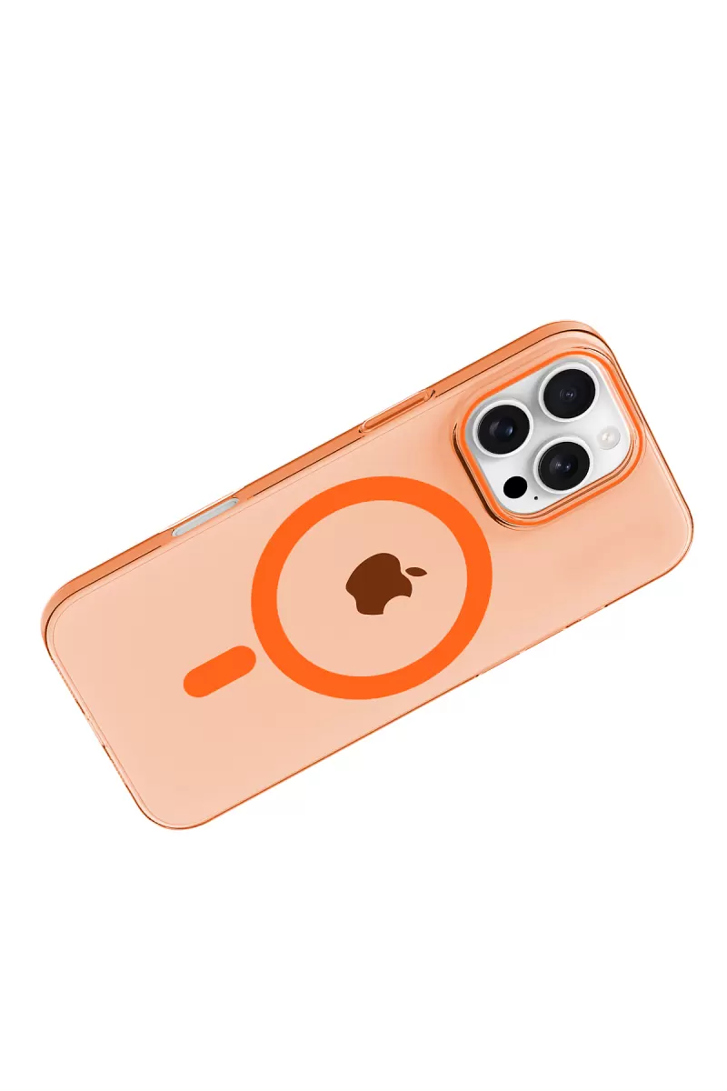 Joko Apple iPhone 16 Pro Max PC Blank Magsafe Kapak - Turuncu