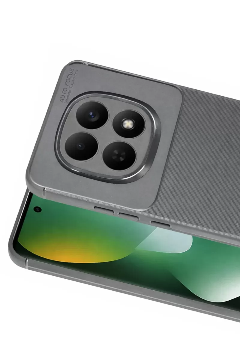 Newface Xiaomi Redmi Note 15 Pro 4G Auto Focus Karbon Kapak - Gri