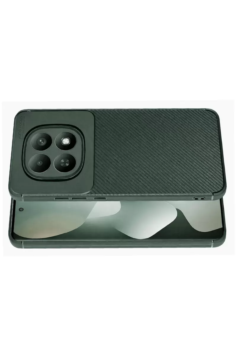Newface Xiaomi Redmi Note 15 4G Auto Focus Karbon Kapak - Koyu Yeşil