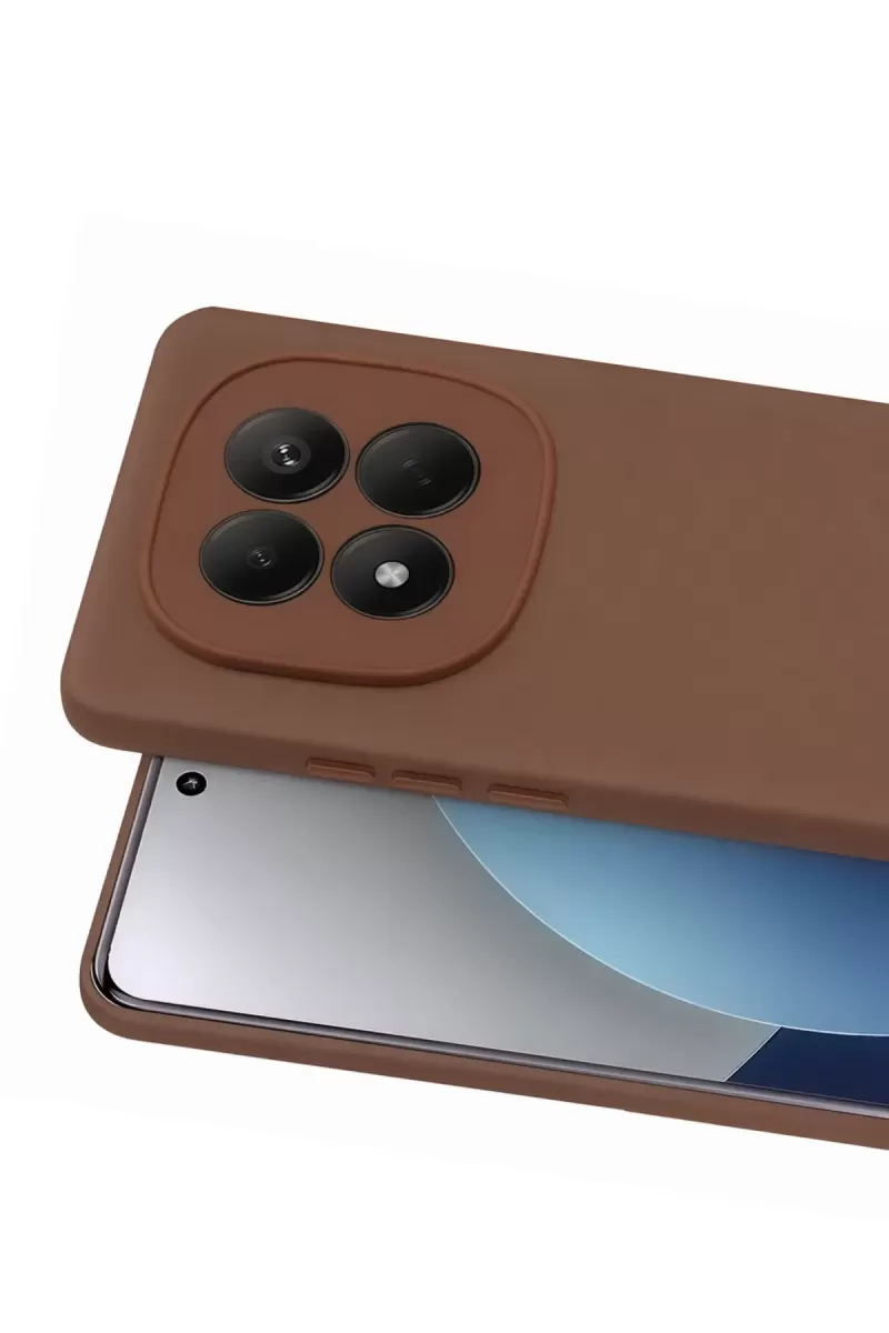 Newface Xiaomi Redmi Note 15 Pro 5G First Silikon - Kahverengi