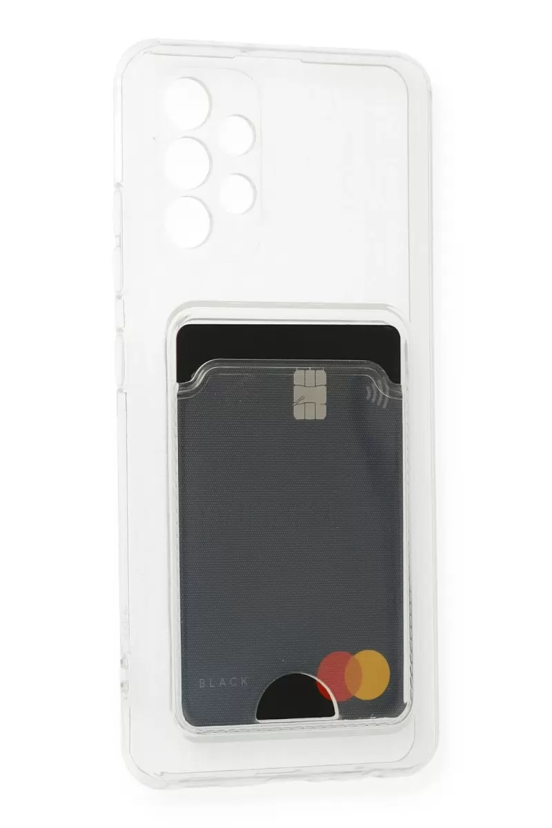 Newface Samsung Galaxy A23 4G Kılıf Kart Şeffaf Silikon - Şeffaf