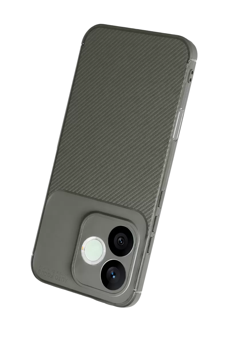 Newface Huawei Honor 600 Lite Auto Focus Karbon Kapak - Gri