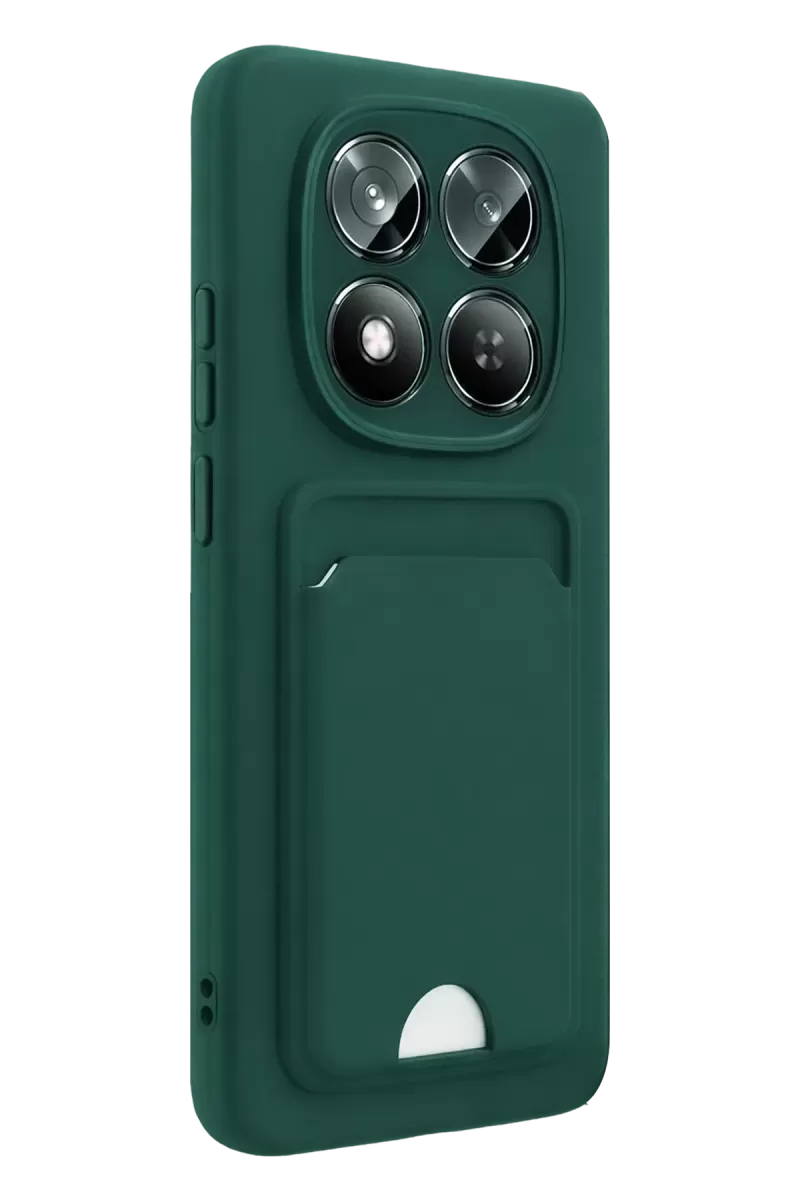 Newface Xiaomi Redmi Note 15 4G Kelvin Kartvizitli Silikon - Koyu Yeşil