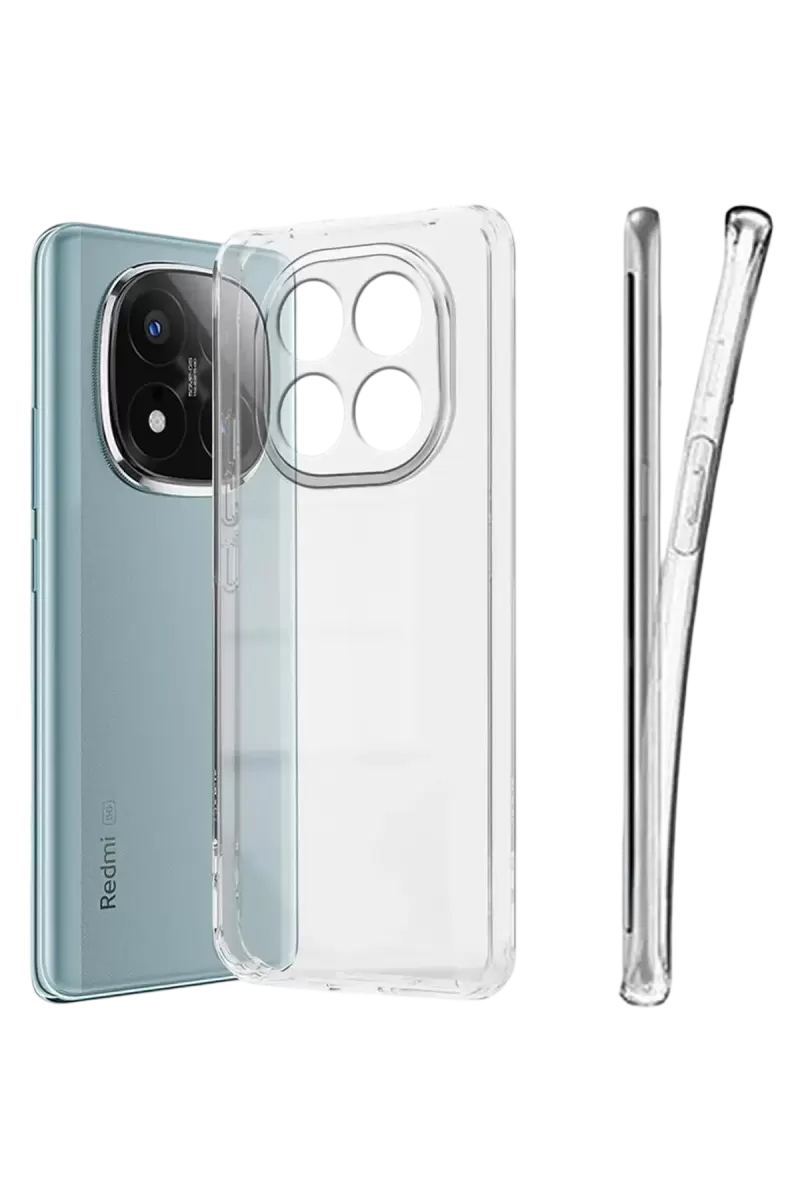 Newface Xiaomi Redmi Note 15 Pro Plus 5G Lüx Şeffaf Silikon - Şeffaf