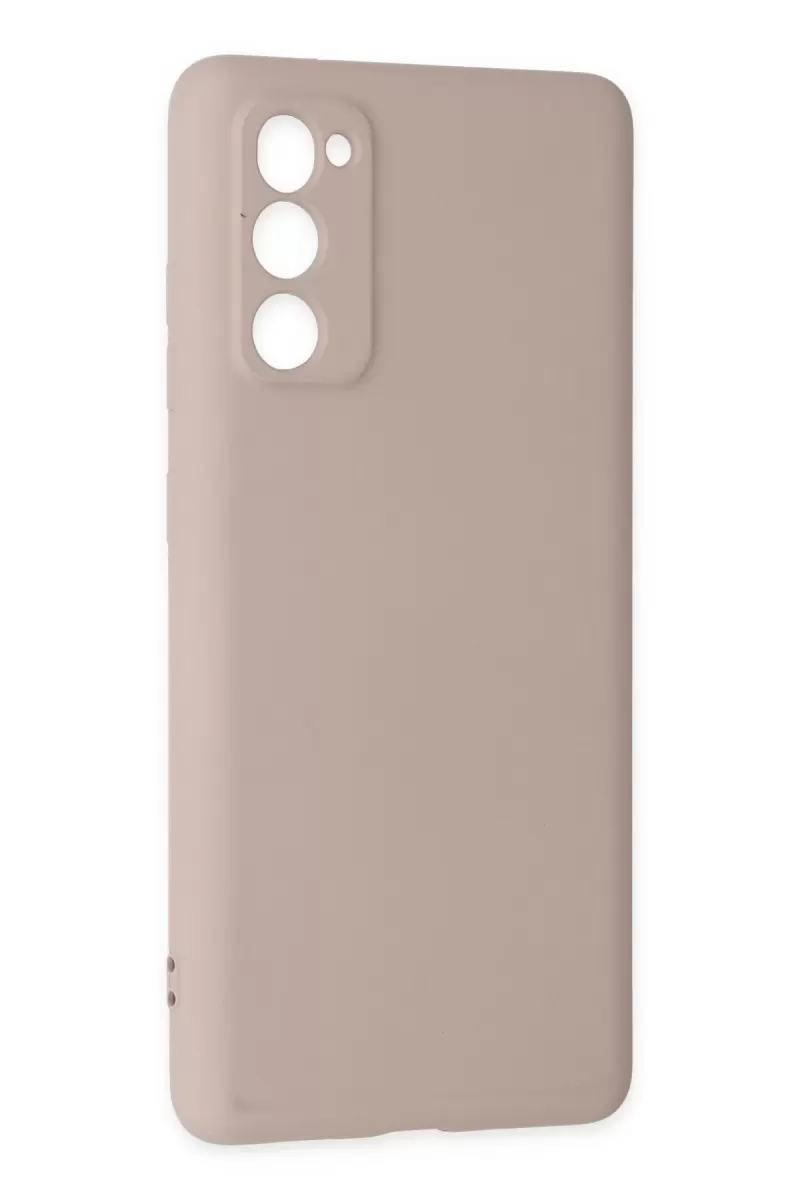 Newface Samsung Galaxy S20 FE Kılıf Nano içi Kadife Silikon - Pudra