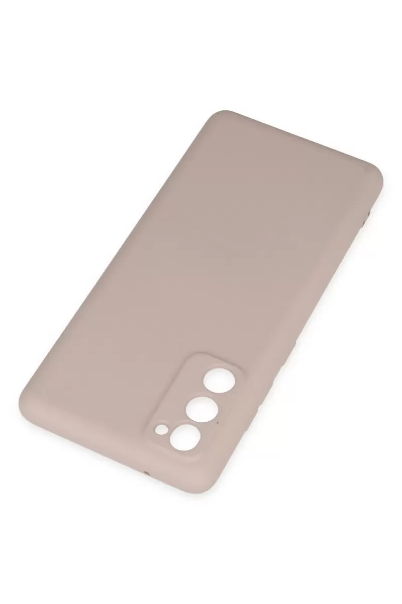 Newface Samsung Galaxy S20 FE Kılıf Nano içi Kadife Silikon - Pudra