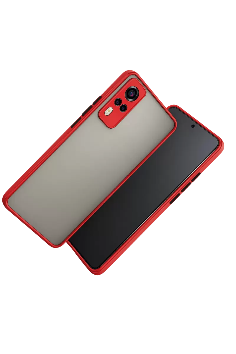 Newface Vivo Y53S Kılıf Montreal Silikon Kapak - Kırmızı