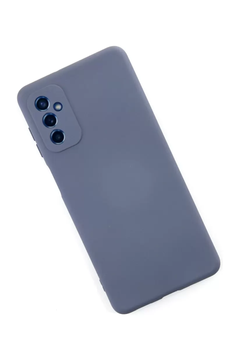 Newface Samsung Galaxy M52 5G Kılıf Nano içi Kadife Silikon - Gri