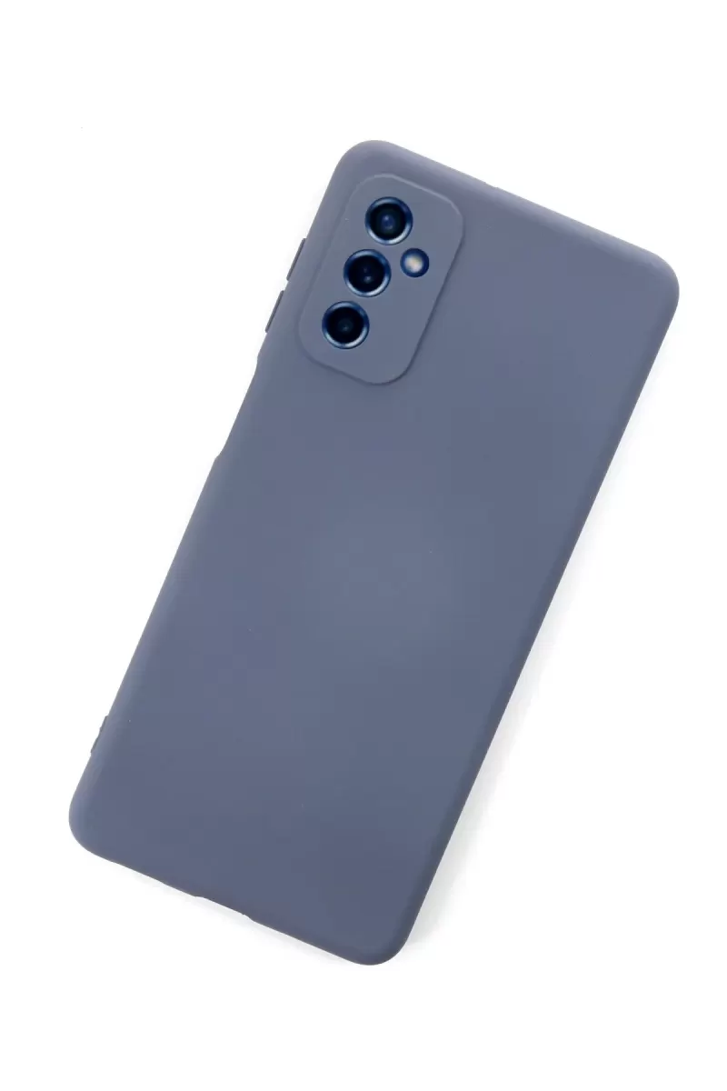 Newface Samsung Galaxy M52 5G Kılıf Nano içi Kadife Silikon - Gri