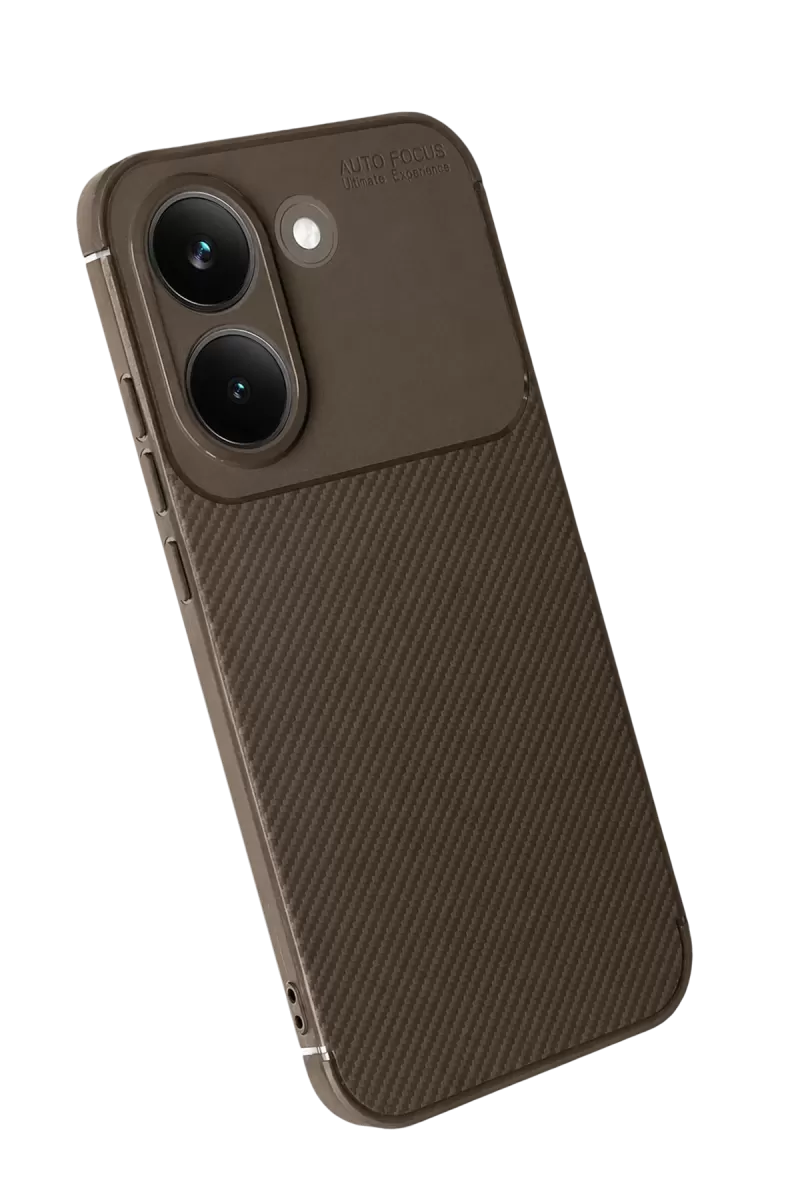 Newface Xiaomi Poco X8 Pro Auto Focus Karbon Kapak - Kahverengi
