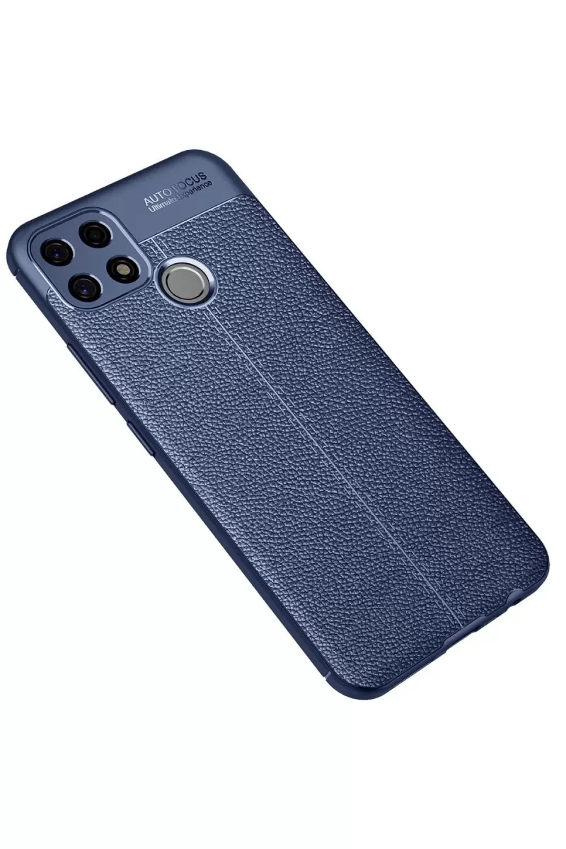 Newface Oppo A15 Kılıf Auto Focus Kapak - Lacivert