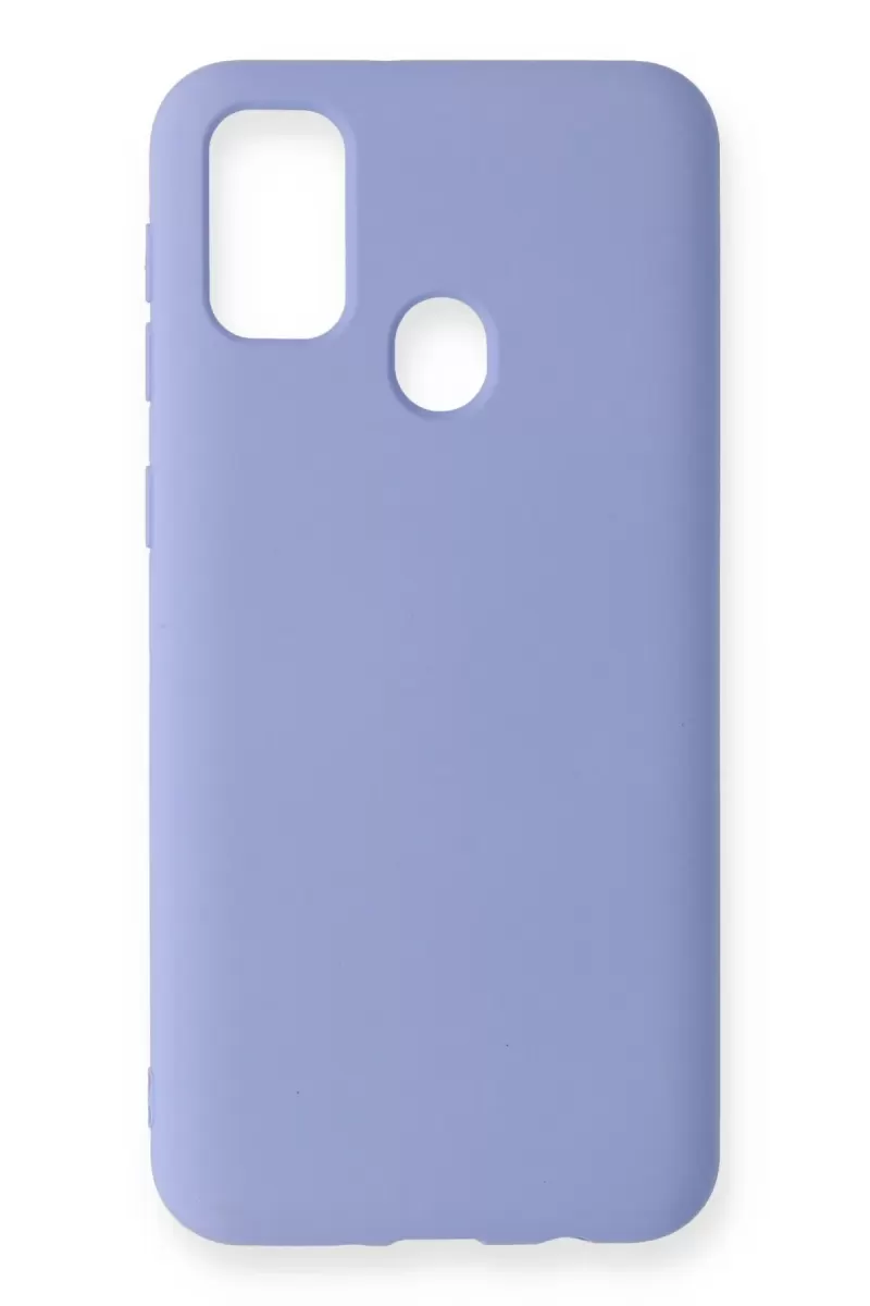 Newface Samsung Galaxy M31 Kılıf Nano içi Kadife Silikon - Lila