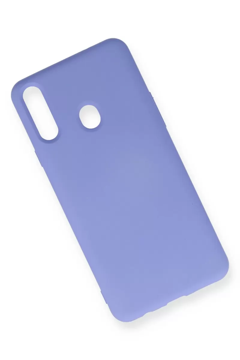 Newface Samsung Galaxy A20S Kılıf Nano içi Kadife Silikon - Lila