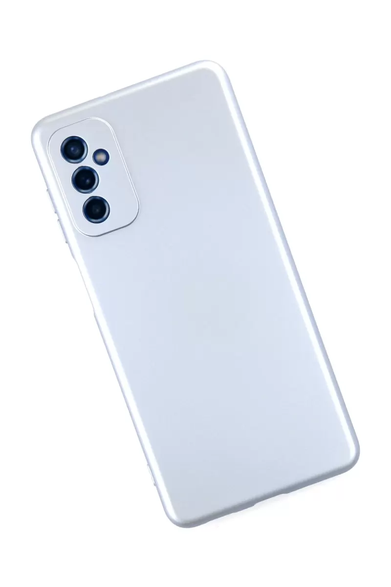 Newface Samsung Galaxy M52 5G Kılıf Nano içi Kadife Silikon - Sky Blue