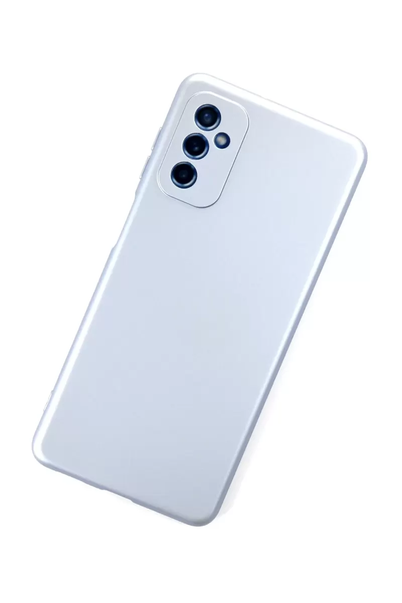 Newface Samsung Galaxy M52 5G Kılıf Nano içi Kadife Silikon - Sky Blue